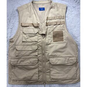 Propper Tactical Vest Large Tan Utility Cargo Hunting Fishing Mesh Back